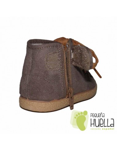 Botas Bebé Niña Niño Marrones Cremallera