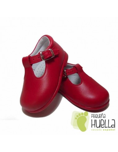 Zapatos Niño Pepitos de Piel Rojos