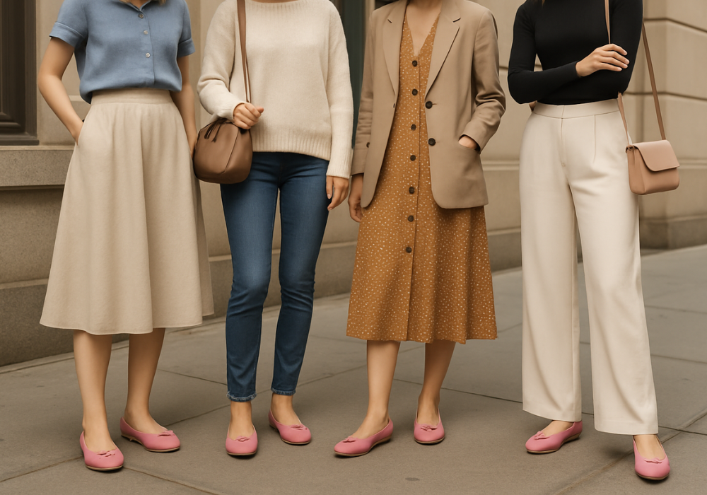 Cómo combinar bailarinas rosas: ideas de looks dulces y elegantes