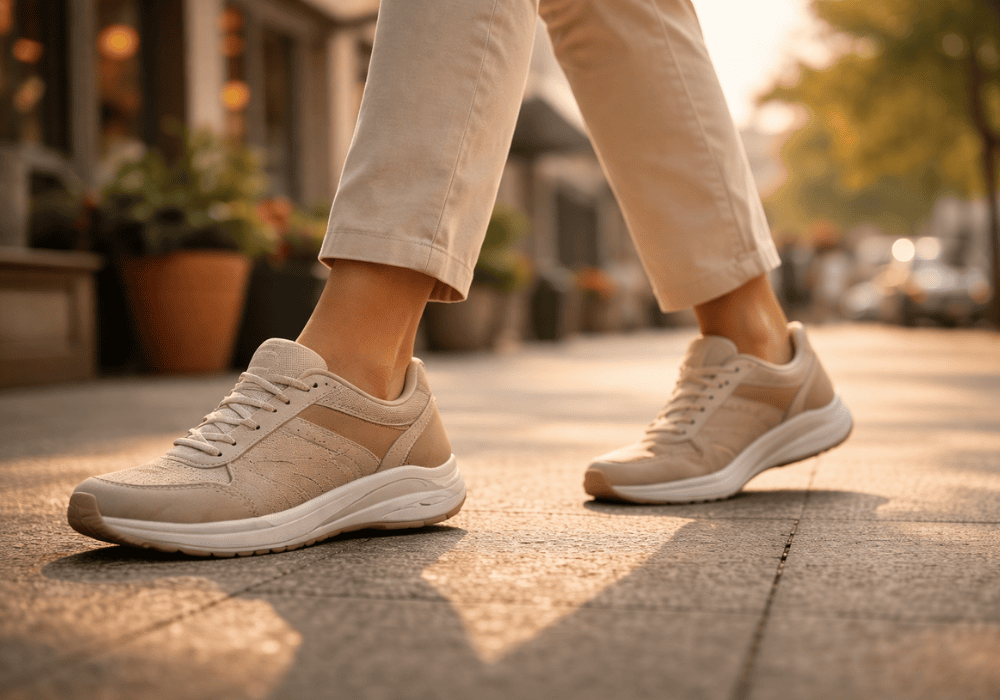 Zapatillas cómodas para caminar largas distancias y cuidar tus pies